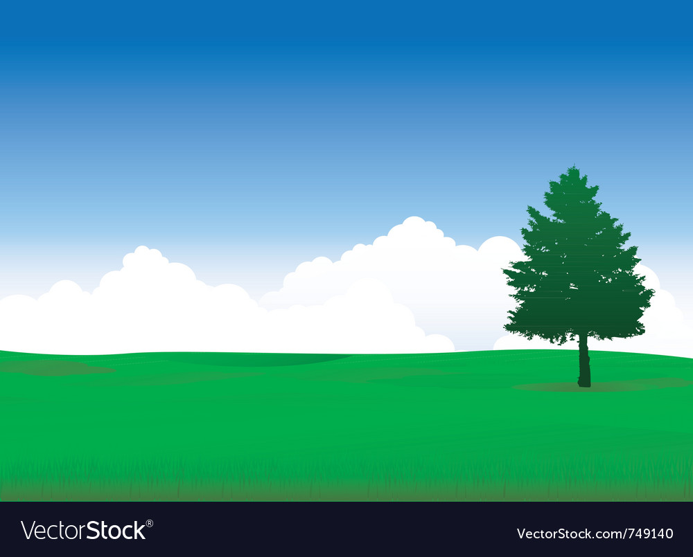 Nature landscape Royalty Free Vector Image - VectorStock