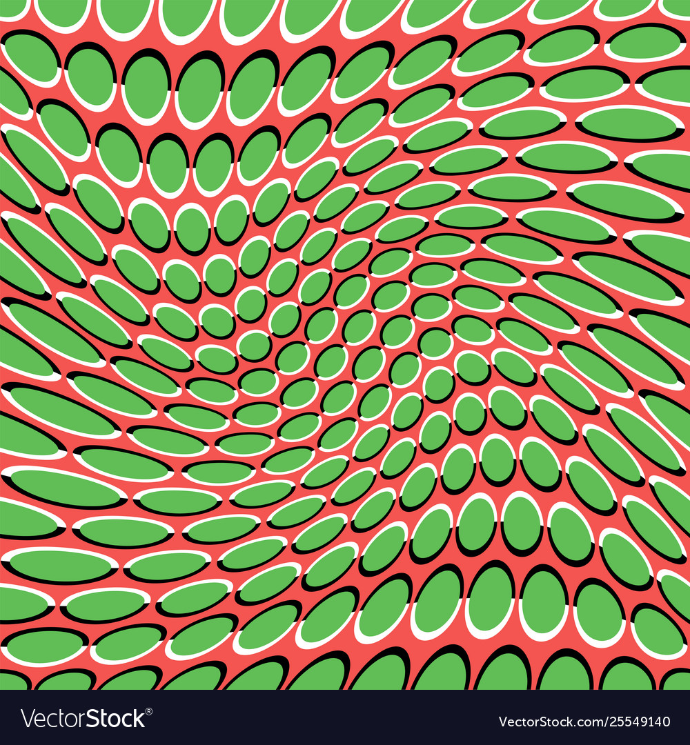 Optical illusion seamless pattern with circles