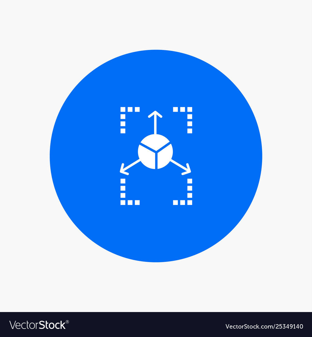 Prototype grid database chart white glyph icon vector image Prototype grid database chart white glyph icon