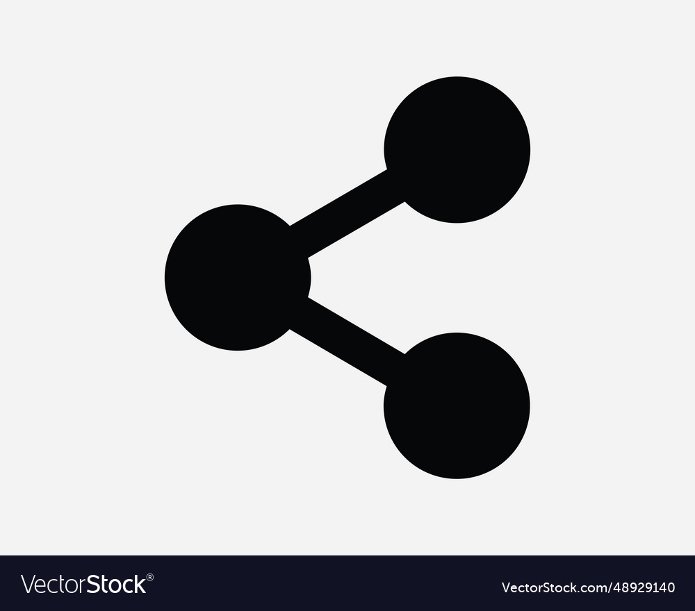 Share icon sharing split node social web forward vector image Share icon sharing split node social web forward