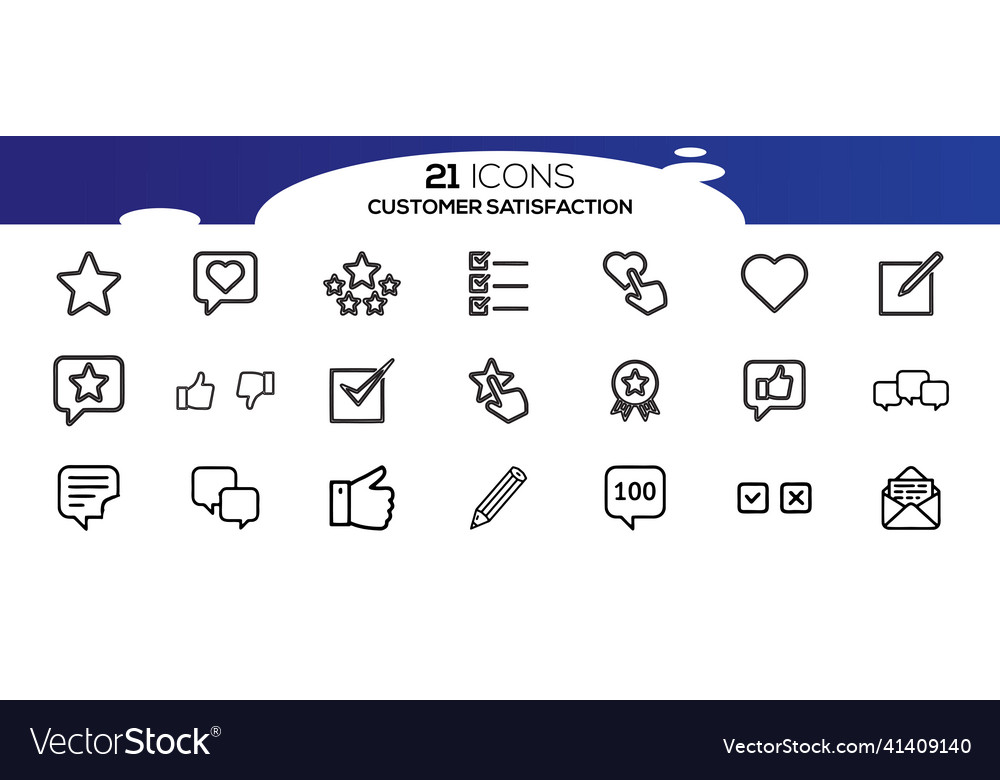 Simple set of customer satisfaction related line