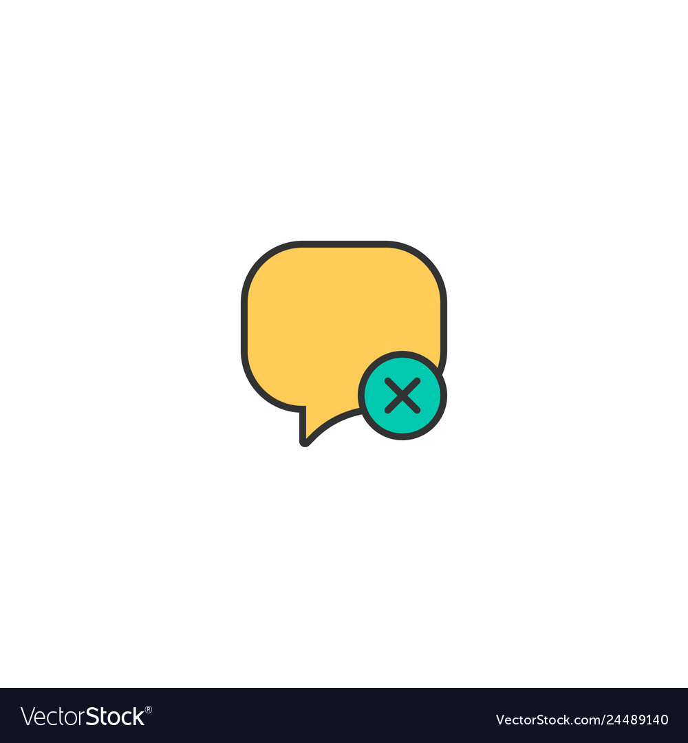 Speech bubble icon design interaction vector image Speech bubble icon design interaction