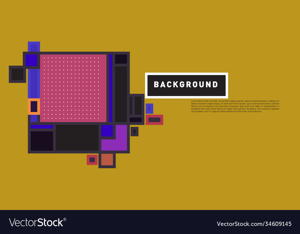 Abstract colorful rectangle background for banner