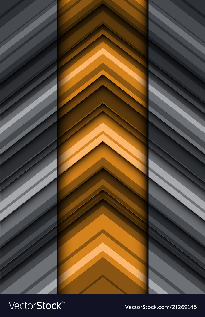 Abstract yellow grey arrow line pattern direction Vector Image Abstract yellow grey arrow line pattern direction