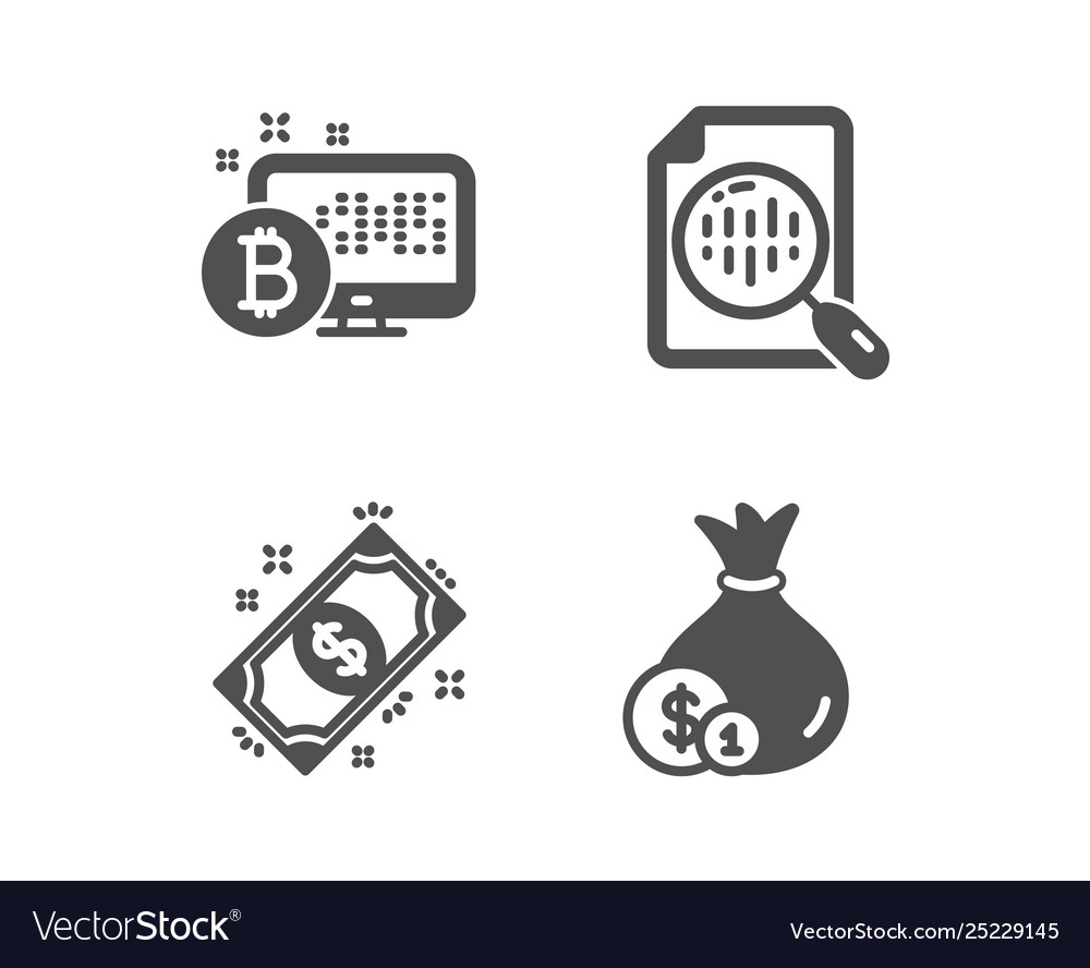 Analytics chart payment and bitcoin system icons vector image Analytics chart payment and bitcoin system icons