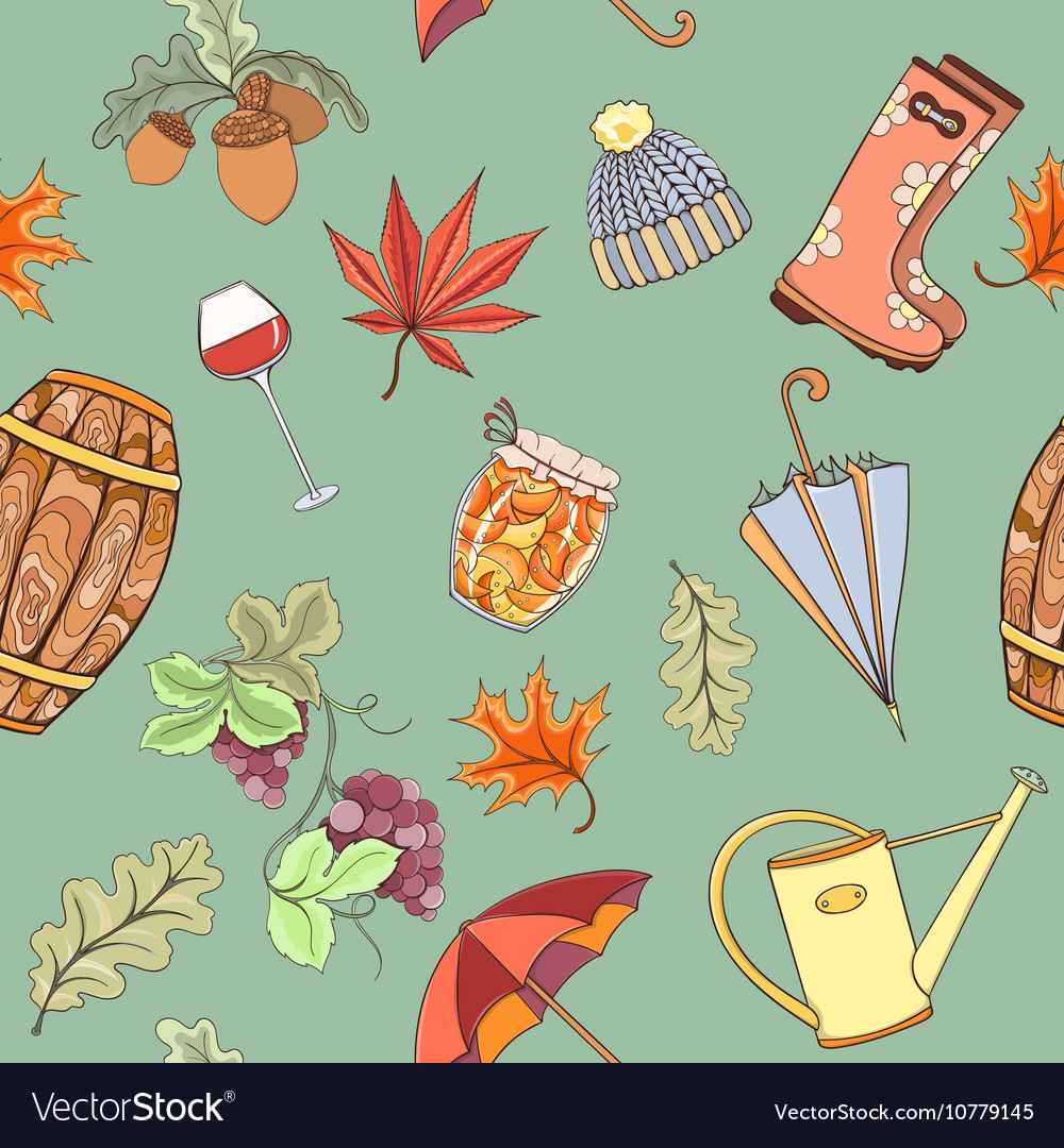 Autumn seamless pattern