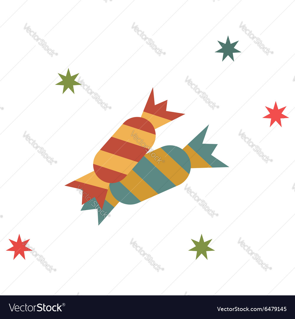 Candy Flat Icon Royalty Free Vector Image Vectorstock