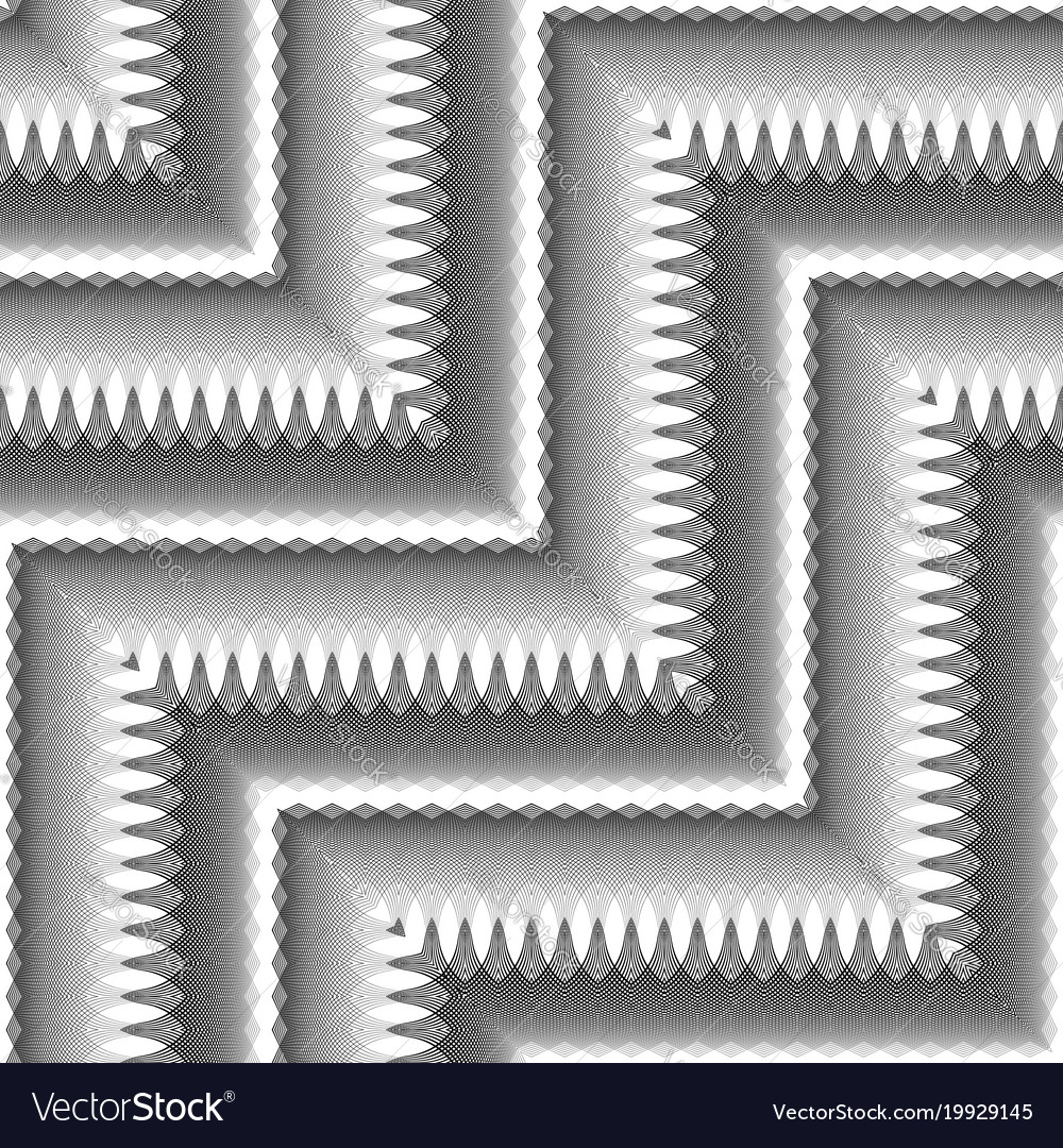 Design seamless monochrome zigzag pattern