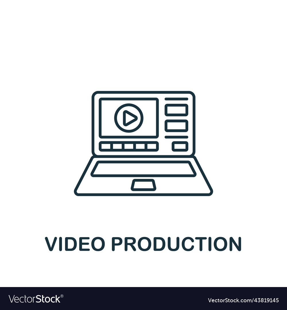 Hosting icon line simple web design vector image Hosting icon line simple web design