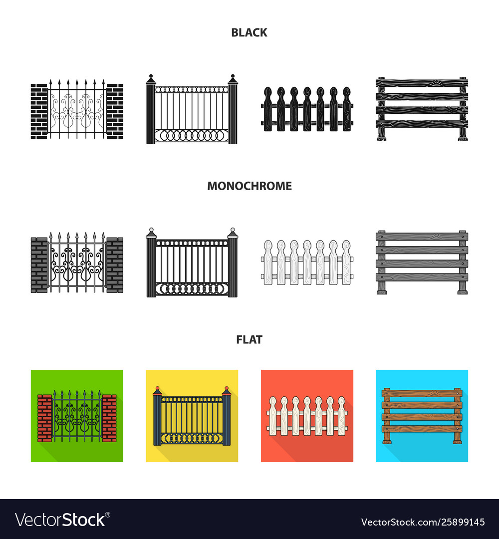 Isolated object gate and fence sign collection