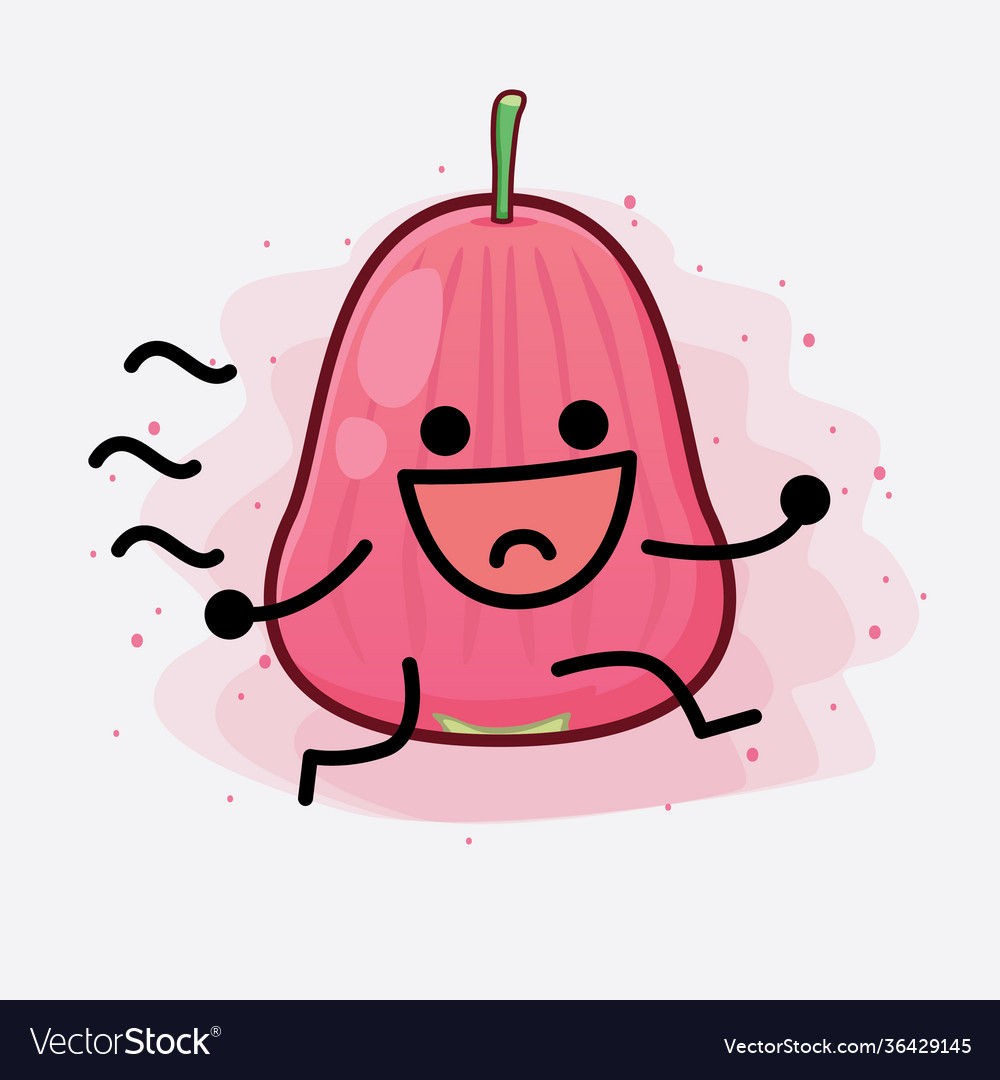 Java apple fruit cute character with simple face