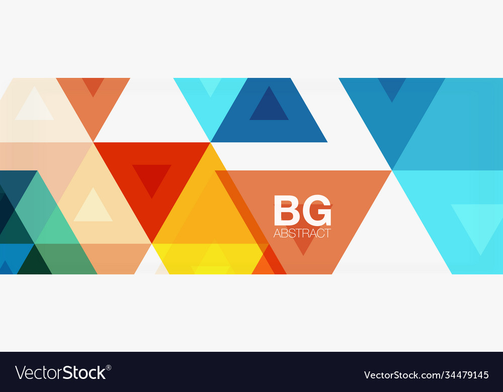 Mosaic triangle pattern abstract background