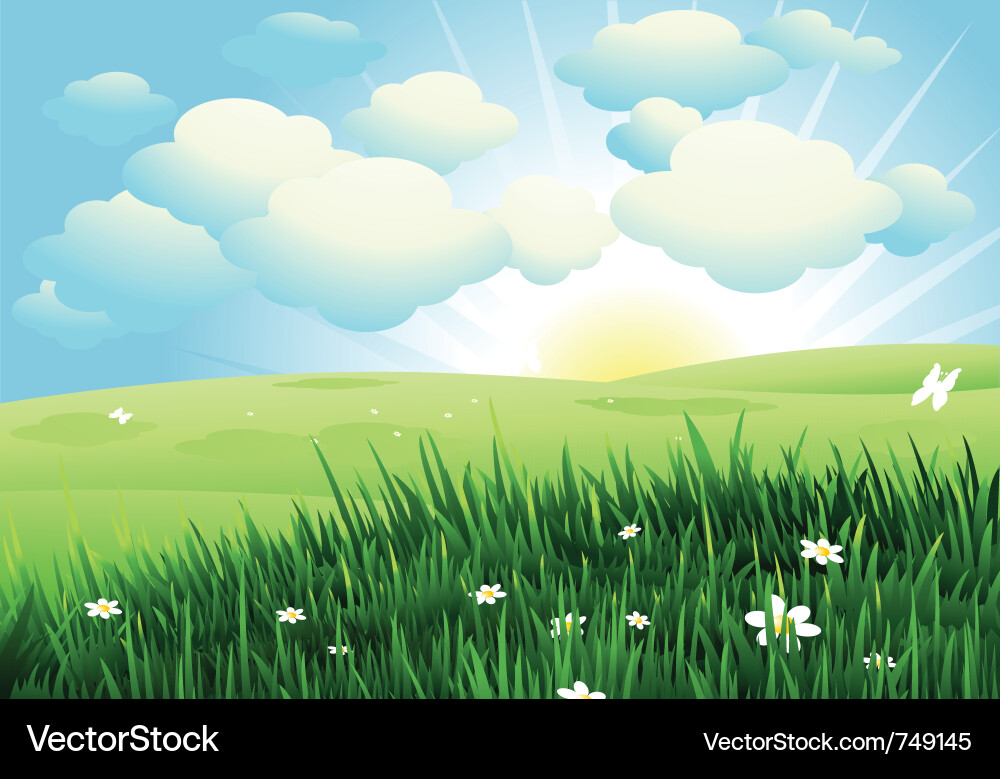 Nature landscape Royalty Free Vector Image - VectorStock