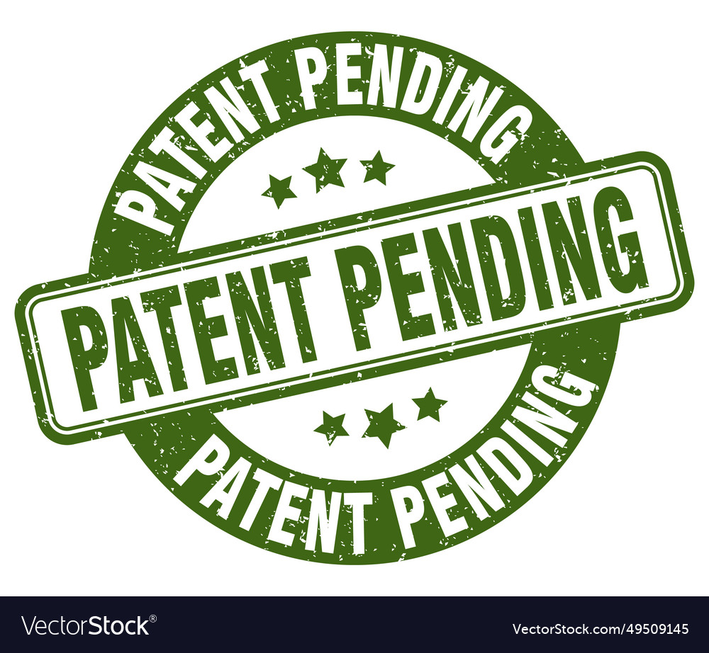 Patent pending stamp label round Royalty Free Vector Image