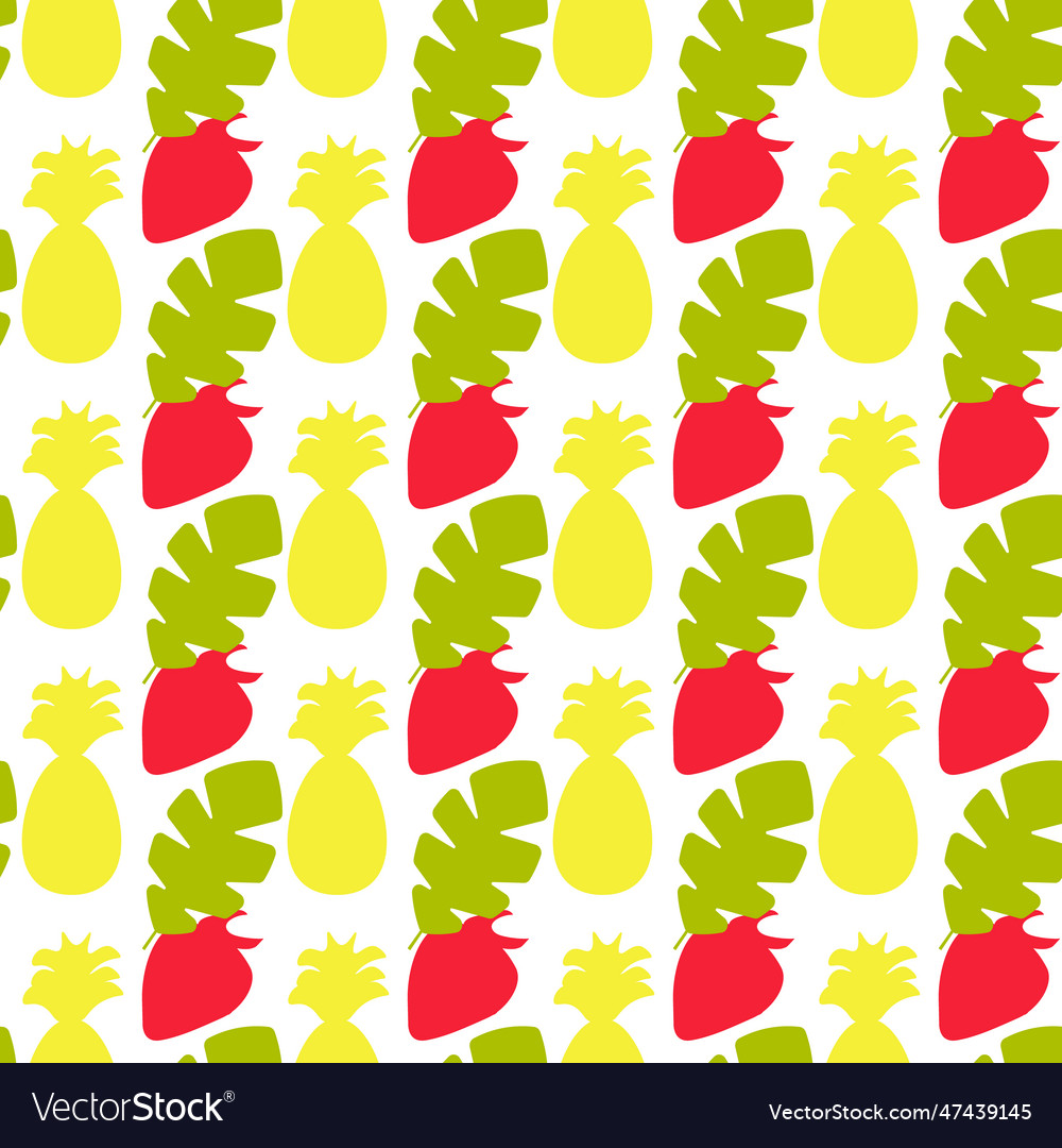 Seamless summer color pattern of abstract shapes vector image Seamless summer color pattern of abstract shapes