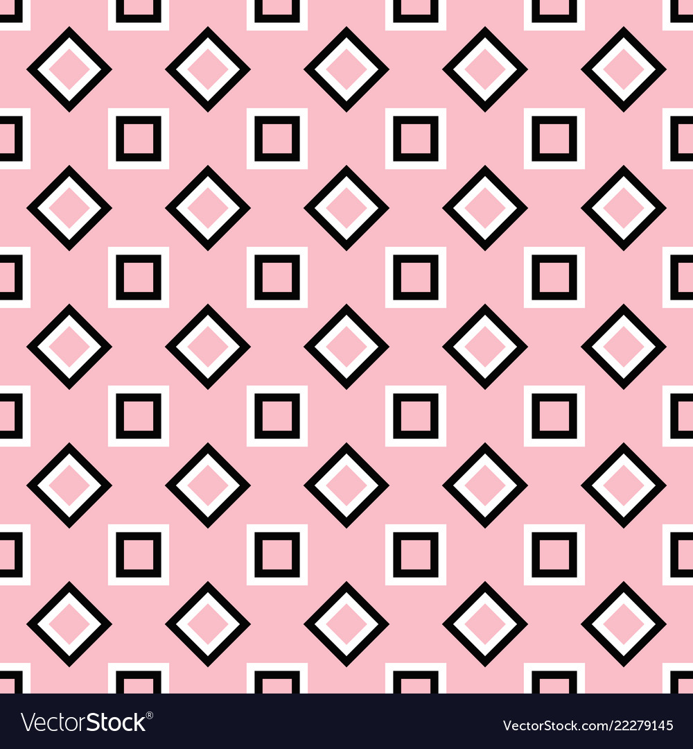 Simple seamless square pattern background vector image Simple seamless square pattern background