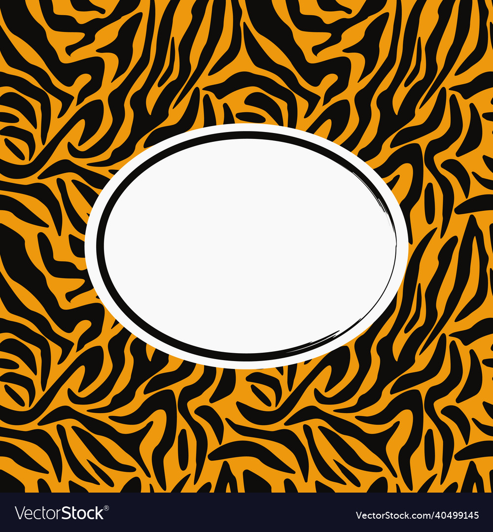 Tiger print frame abstract 2022