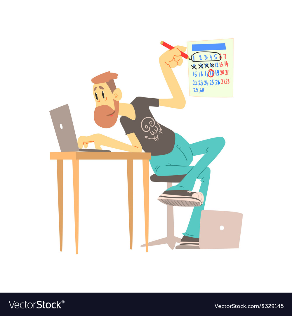 Web designer at work