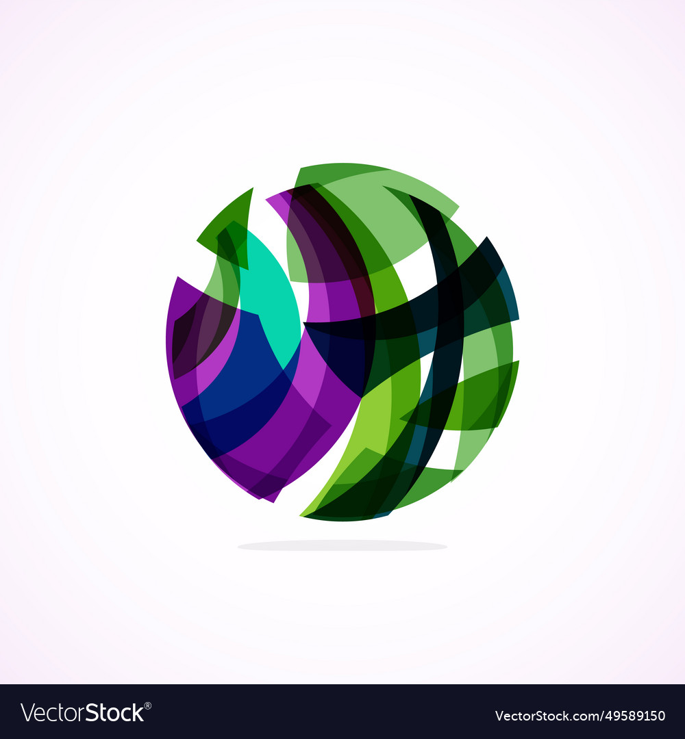 Abstract Circle Logo - Minimalist Emblem Timeless Vector Image