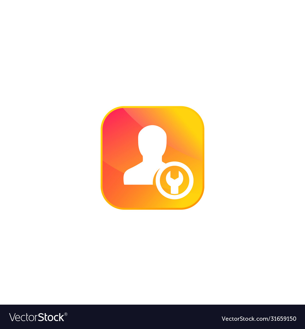 Account profile settings icon for app or web