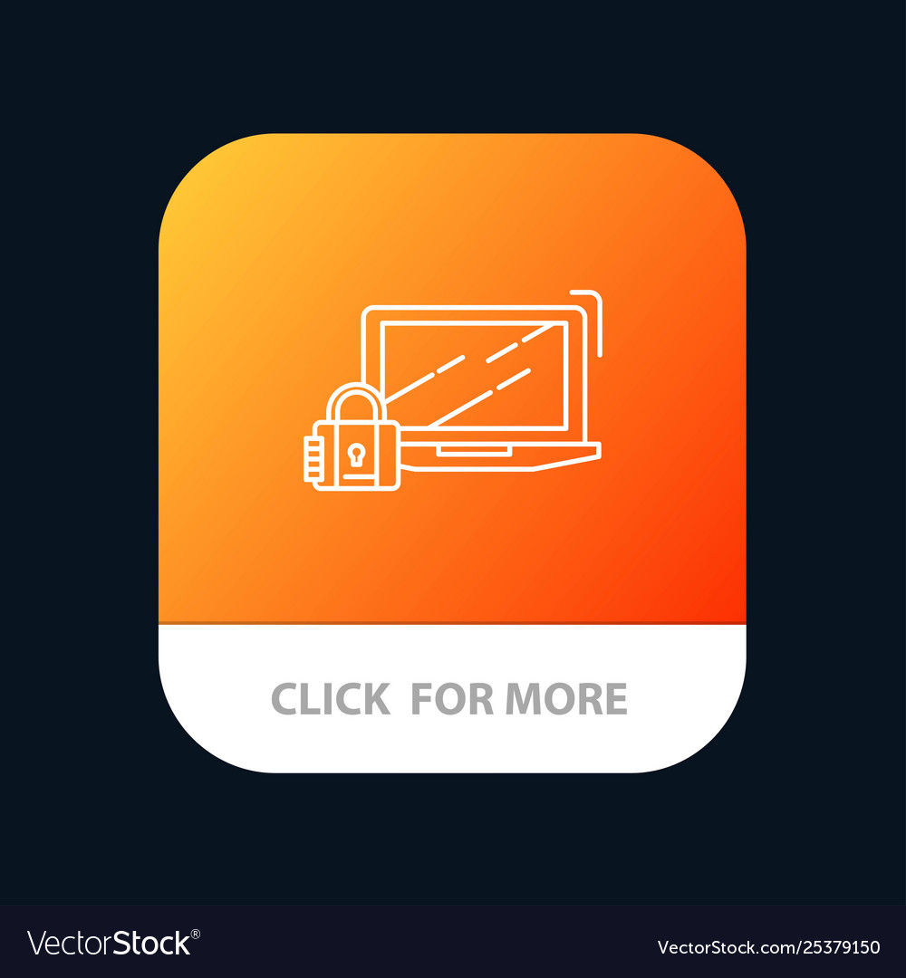 Computer padlock security lock login mobile app