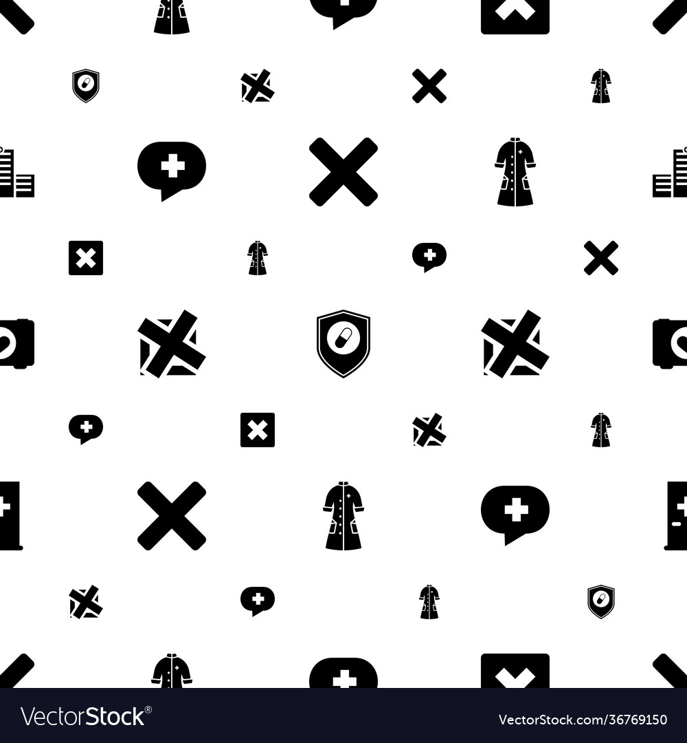 Cross icons pattern seamless white background
