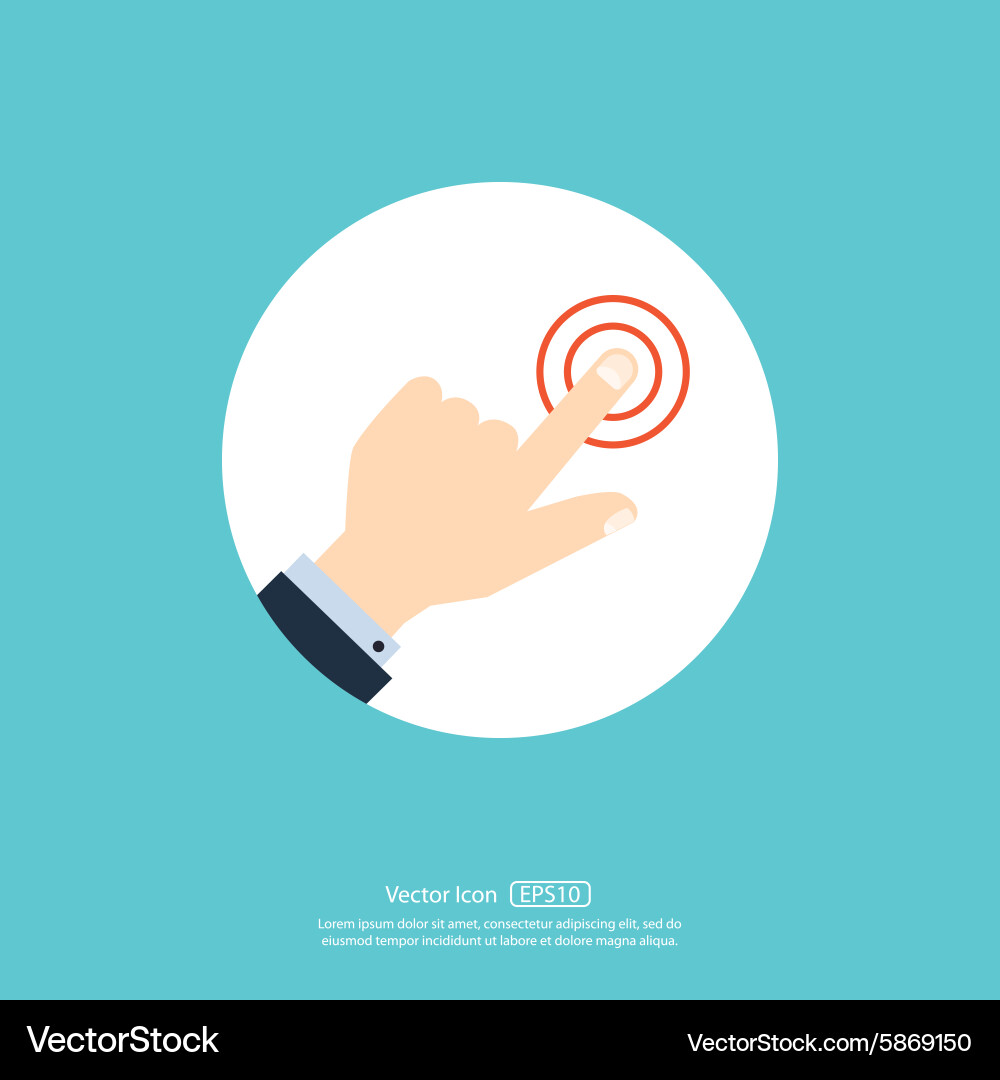 Icon basic human gestures using modern digital Vector Image
