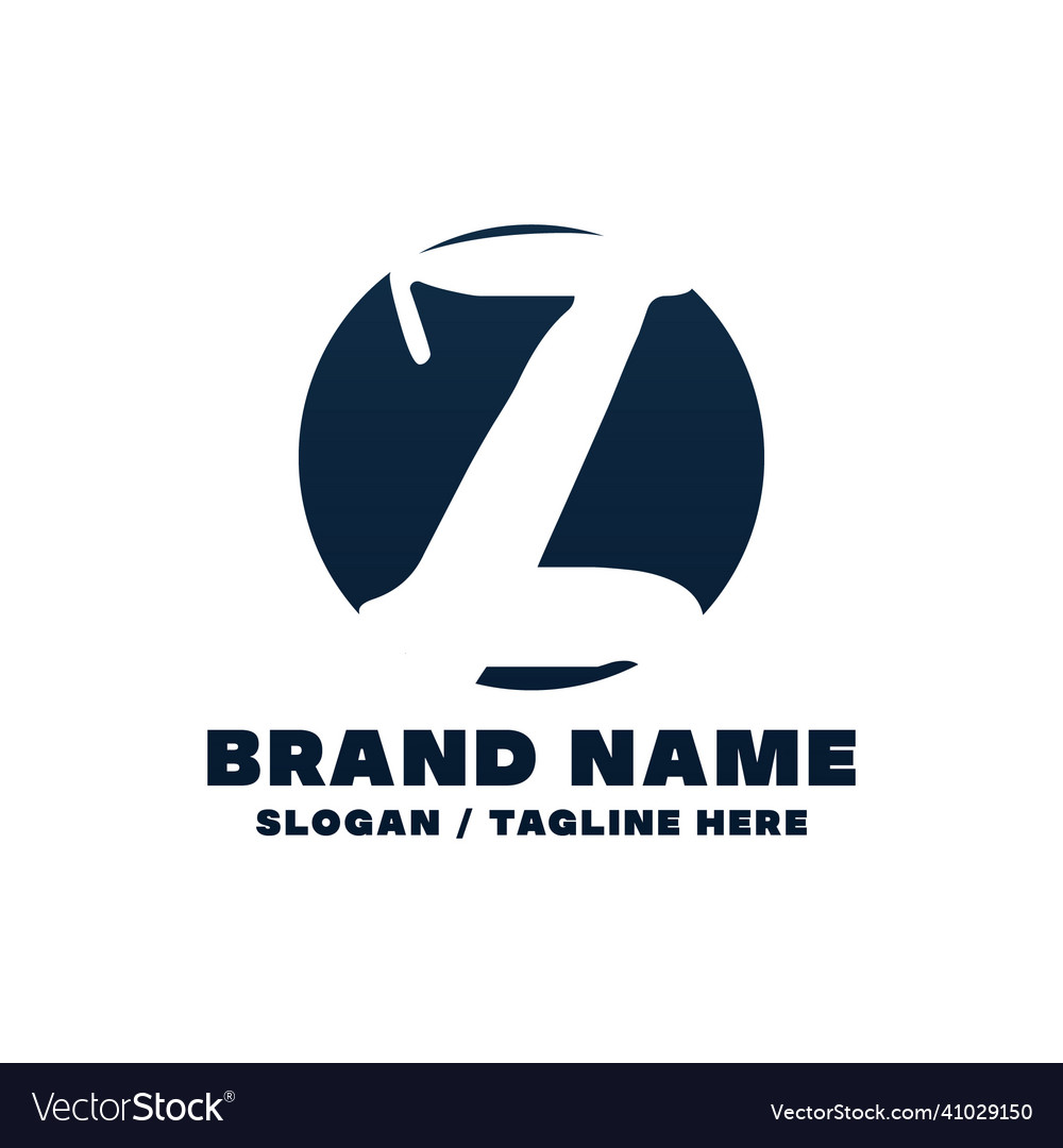 Letter z logo design template Royalty Free Vector Image