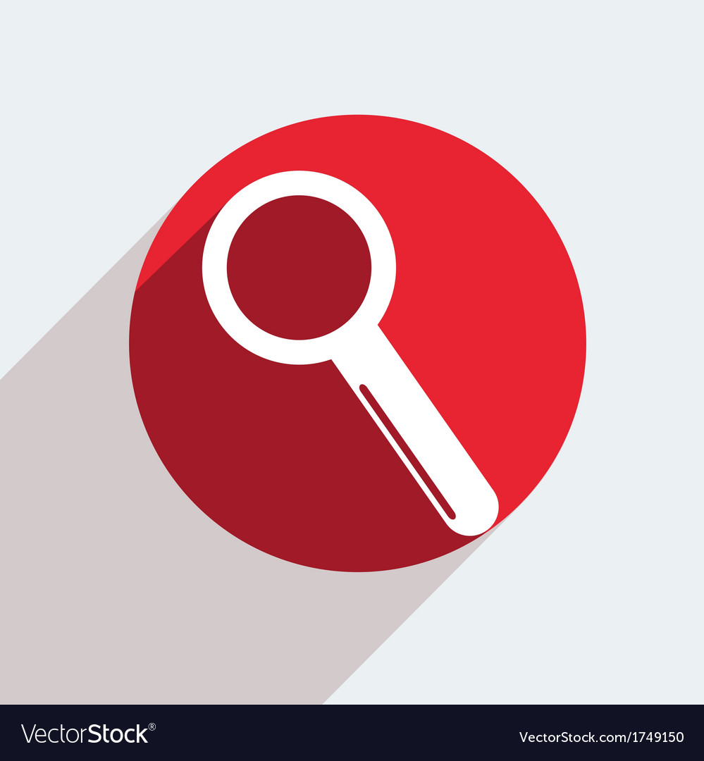 Red circle icon on gray background eps10 Vector Image