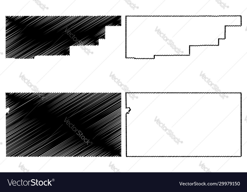 Rio blanco und sedgwick county colorado uns vector image Rio blanco und sedgwick county colorado uns