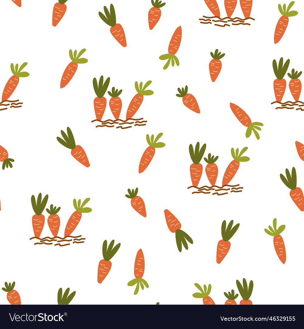 0166 carrot pattern vector image 0166 carrot pattern