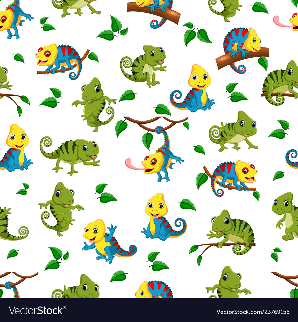 Chameleon Pattern - Colorful Reptile