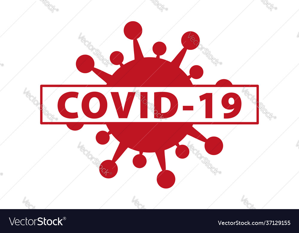 Covid19-19 - virus symbol Royalty Free Vector Image