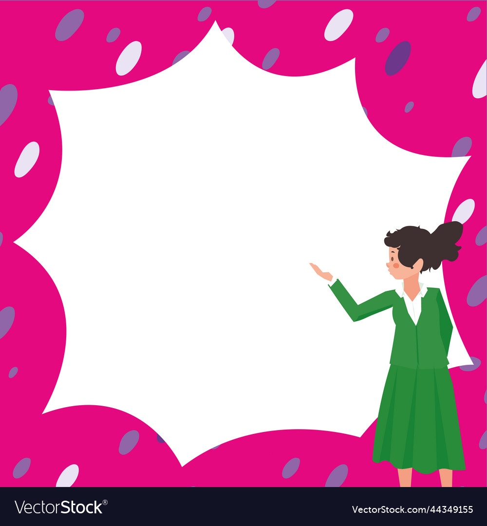Instructor drawing pointing stick on empty Vector Image Instructor drawing pointing stick on empty