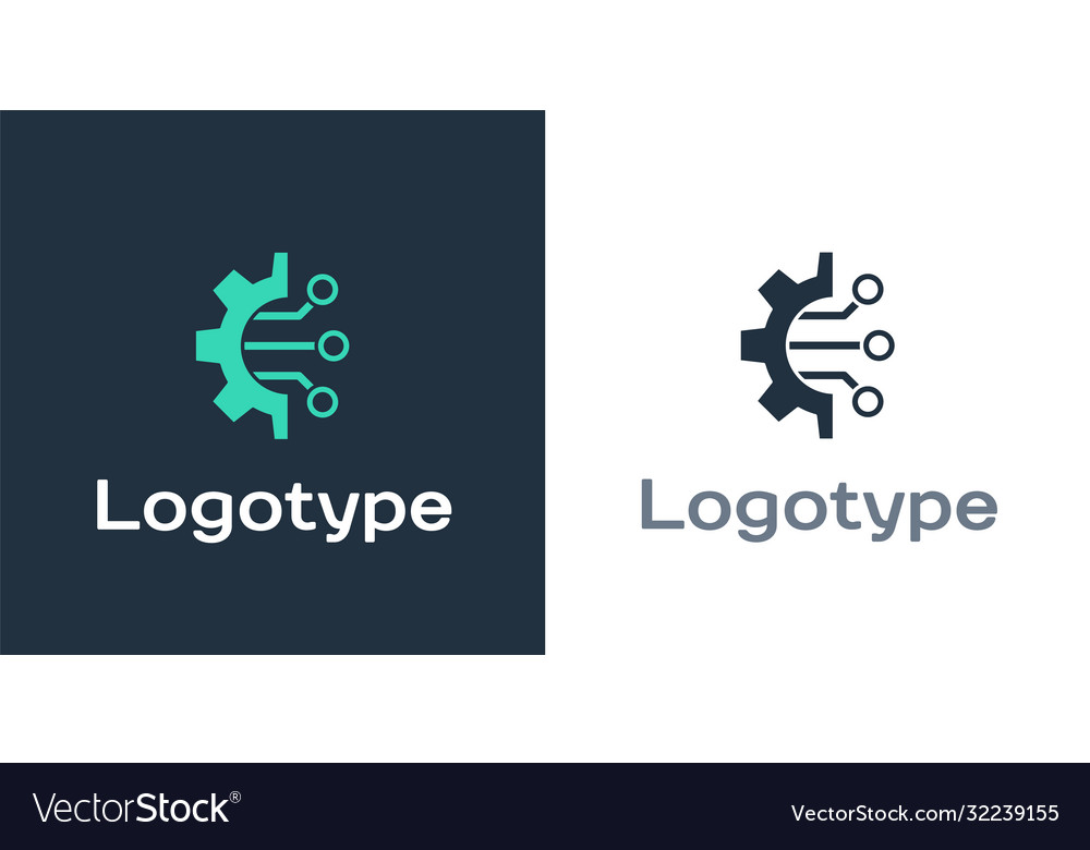 Logotype algorithm icon isolated on white vector image Logotype algorithm icon isolated on white