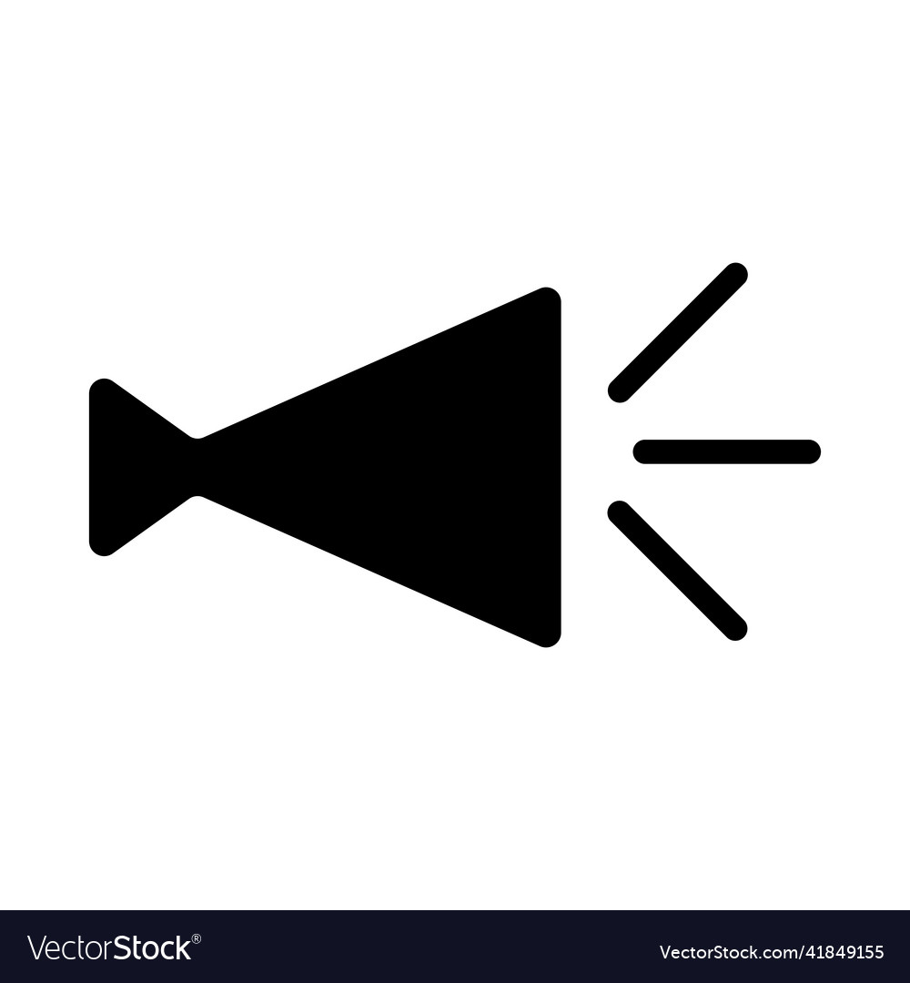 Megaphone silhouette icon speaker