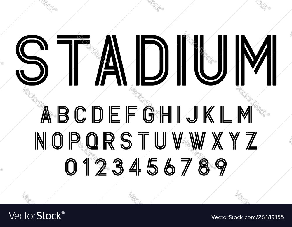 Modern Abstract Letter Set