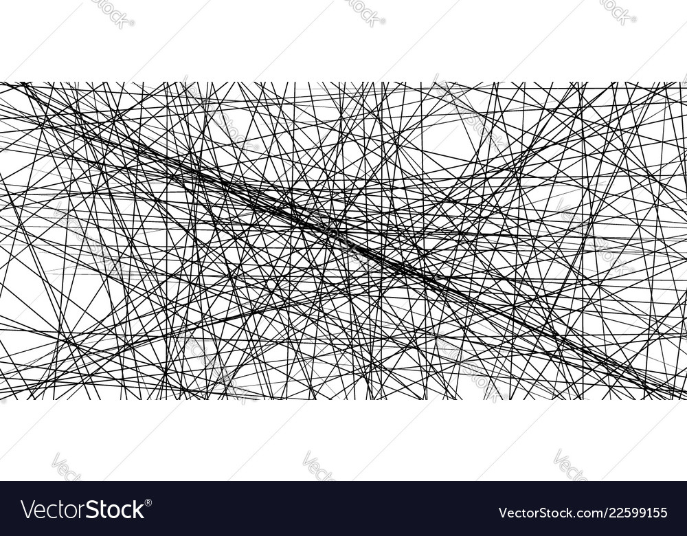 Random chaotic lines abstract geometric pattern Vector Image Random chaotic lines abstract geometric pattern