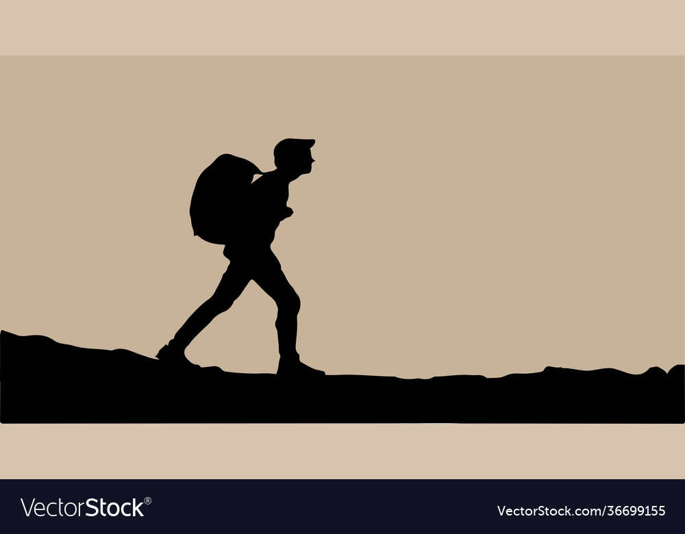 Tourist isolated on background