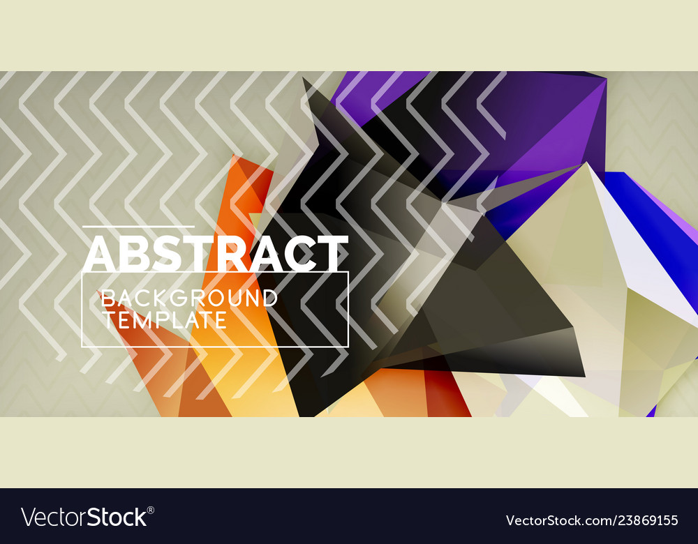 Triangular low poly background design Vector Image Triangular low poly background design
