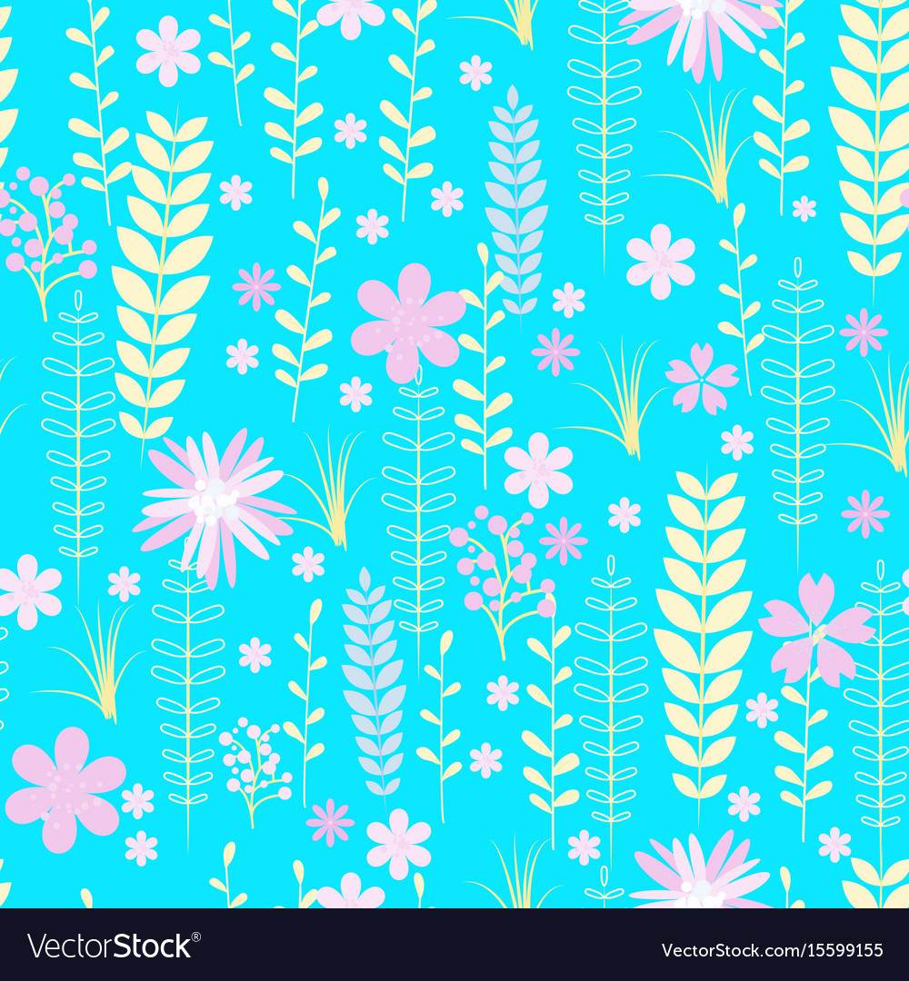 Vintage romantic trendy seamless pattern