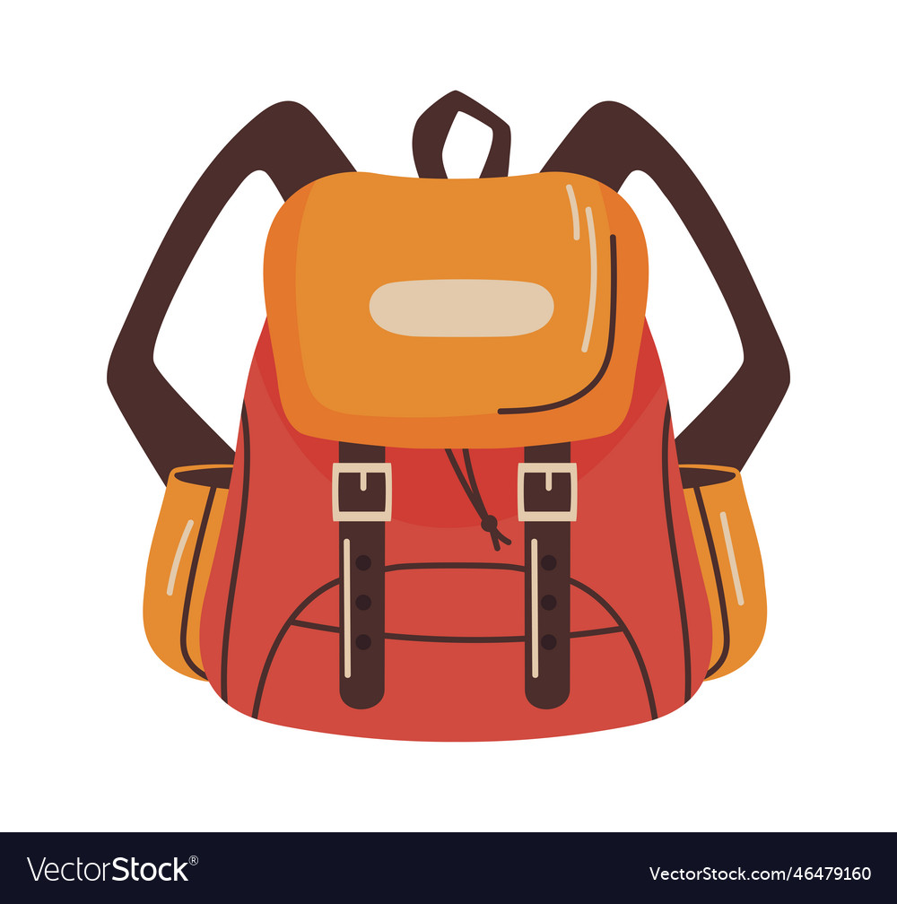 Backpack tourism icon Royalty Free Vector Image