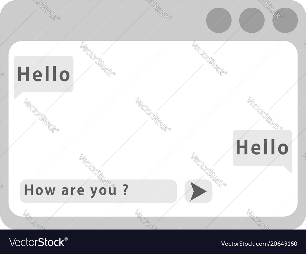 Chat frames web window Vector Image Chat frames web window