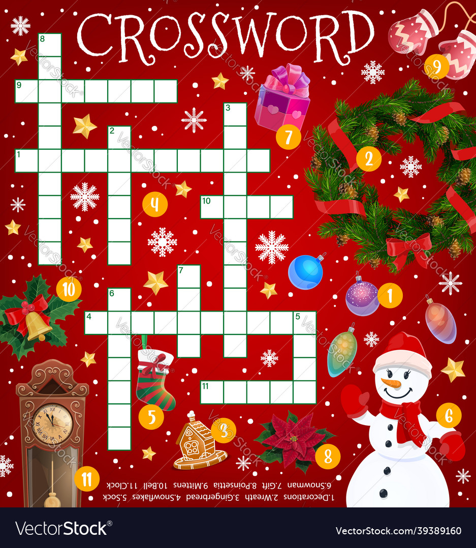 Christmas puzzle games Royalty Free Vector Image