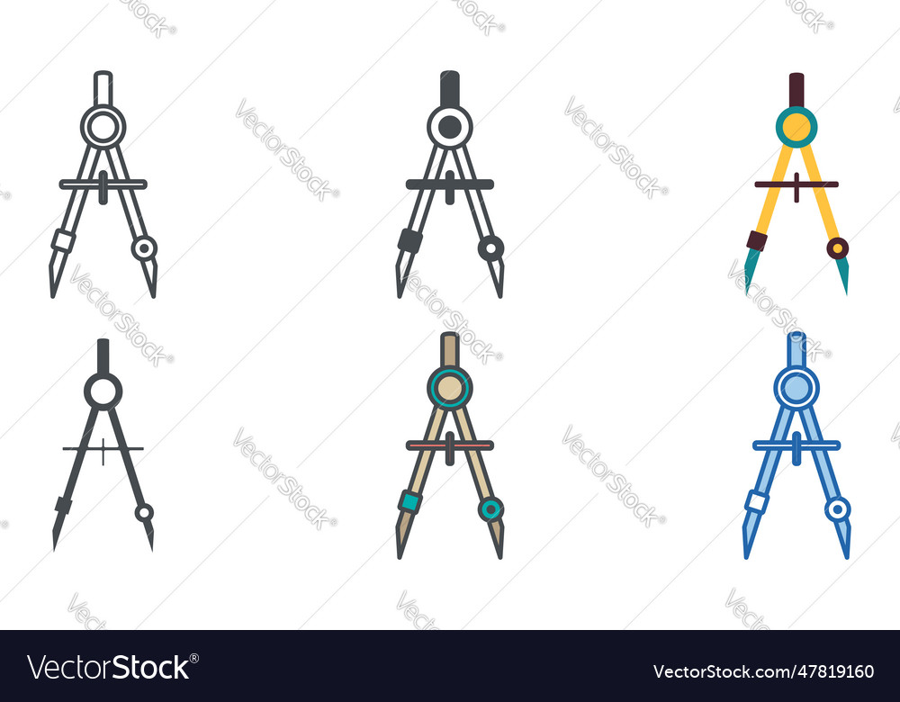 Compass icon symbol template for graphic and web vector image Compass icon symbol template for graphic and web