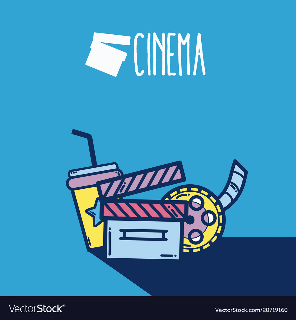 Cute cinema cartoons concept cartoon