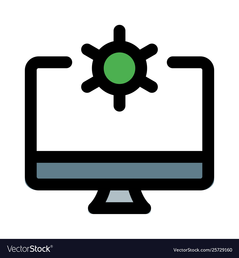 Desktop Computer Betriebssystemeinstellung