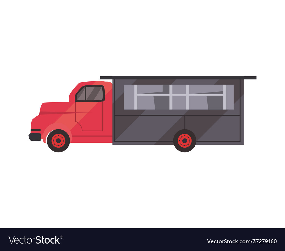 Isolated food truck