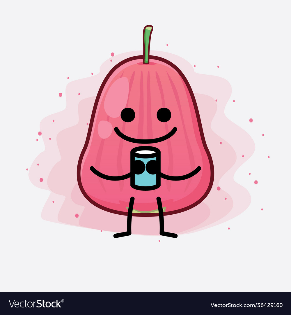 Java apple fruit cute character with simple face