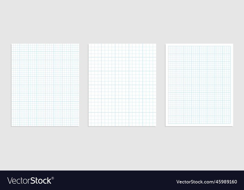Mathematical graph paper set for data
